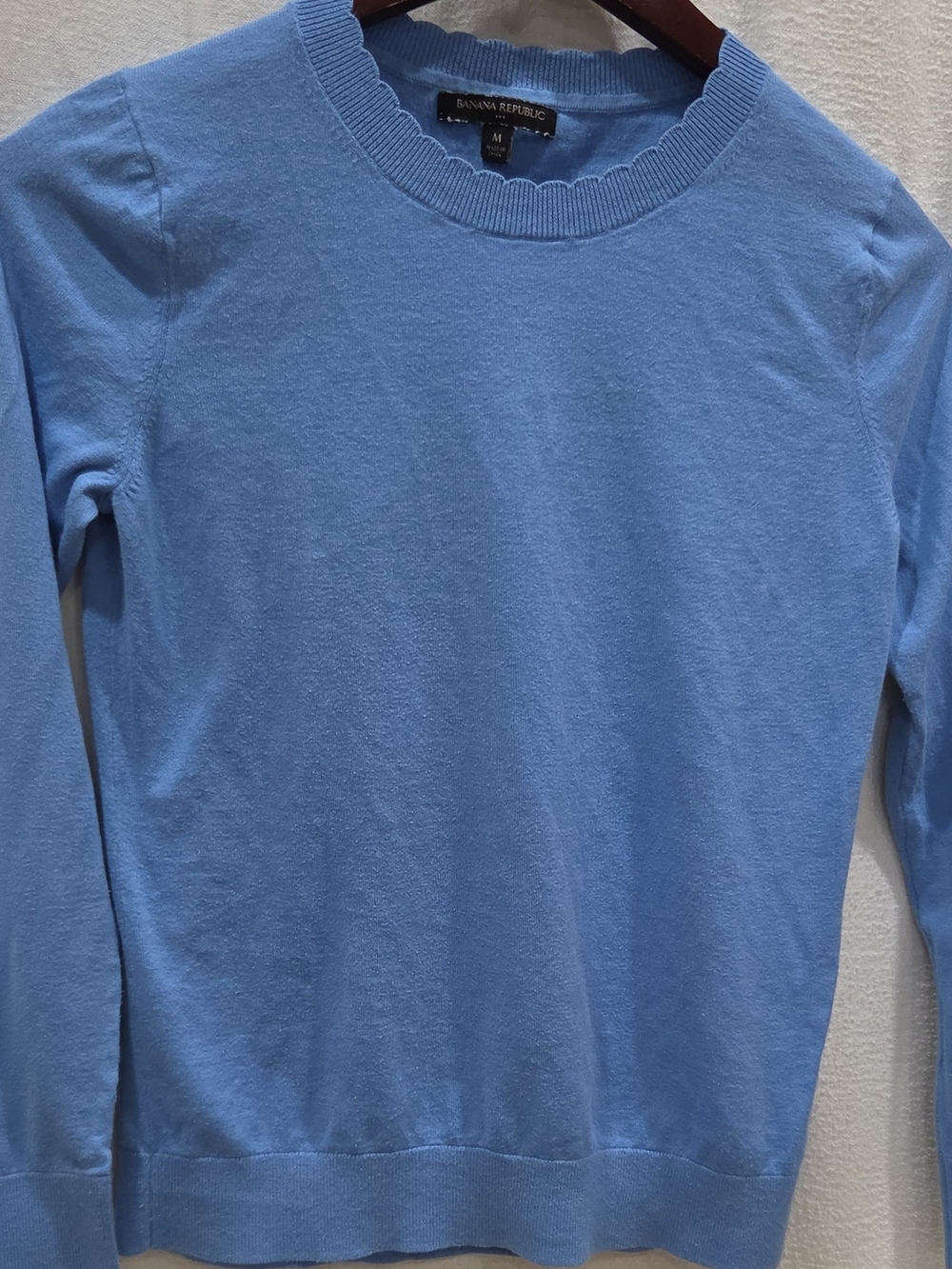 Banana Republic Womens M Blue Solid K